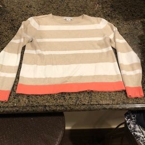 Tan Striped Sweater
